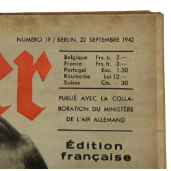 Magazine, Der Adler, September 22, 1942, French Edition