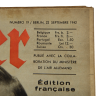 Magazine, Der Adler, 22 septembre 1942, édition française
