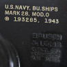 Binoculars, 7 x 50, US Navy, Mark 28, Mod. 0, BAUSCH & LOMB OPT. CO. 1943, with Case