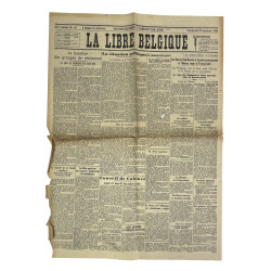 Journal belge, La Libre Belgique, 27 octobre 1944