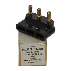 Plug, PL-58, Portable Lamp & Equipment Co., 1944