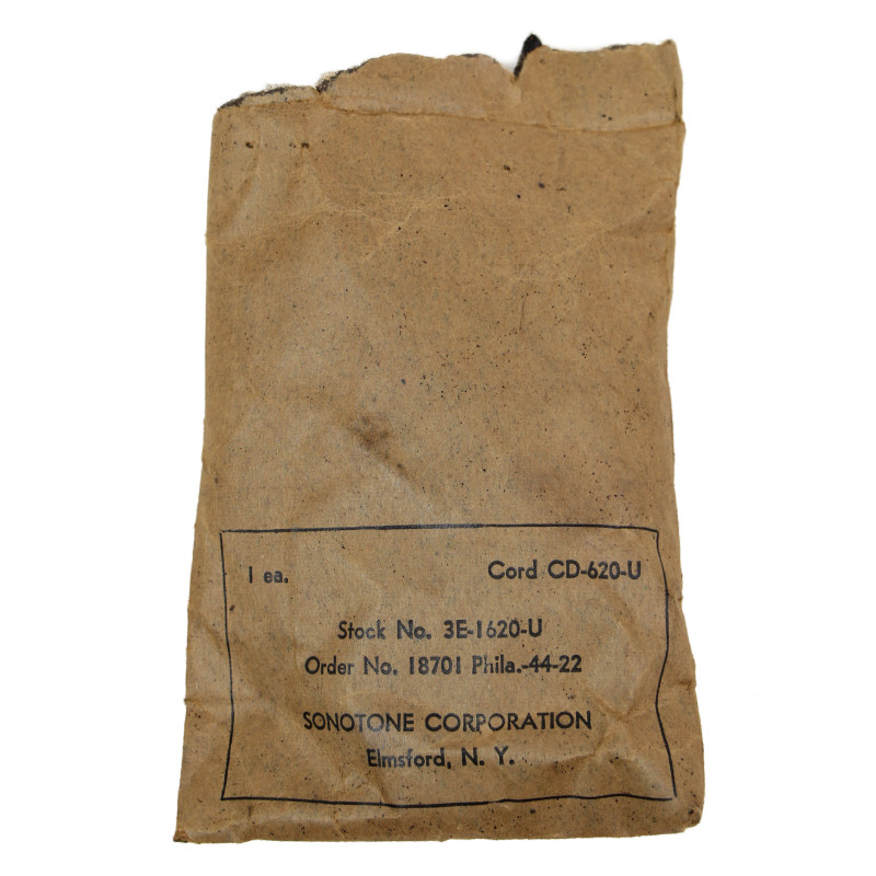 Cord, CD-620-U, for receivers (Earphones), Type HS-30, 1944