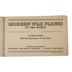 Book, Modern War Planes of the World, 1942