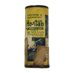 Tablettes de combustible, Heatab, avec support, USMC, 1943