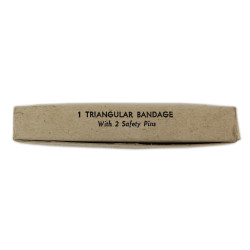 Bandage triangulaire, MILLBURN MILLS, Inc., 1942, Item No. 92040, intact