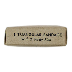 Bandage triangulaire, MILLBURN MILLS, Inc., 1942, Item No. 92040, intact