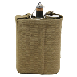 Gourde britannique, avec porte-bidon, 1943