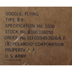 Lunettes de vol, Type B-8, Polaroid, USAAF, dans leur boîte