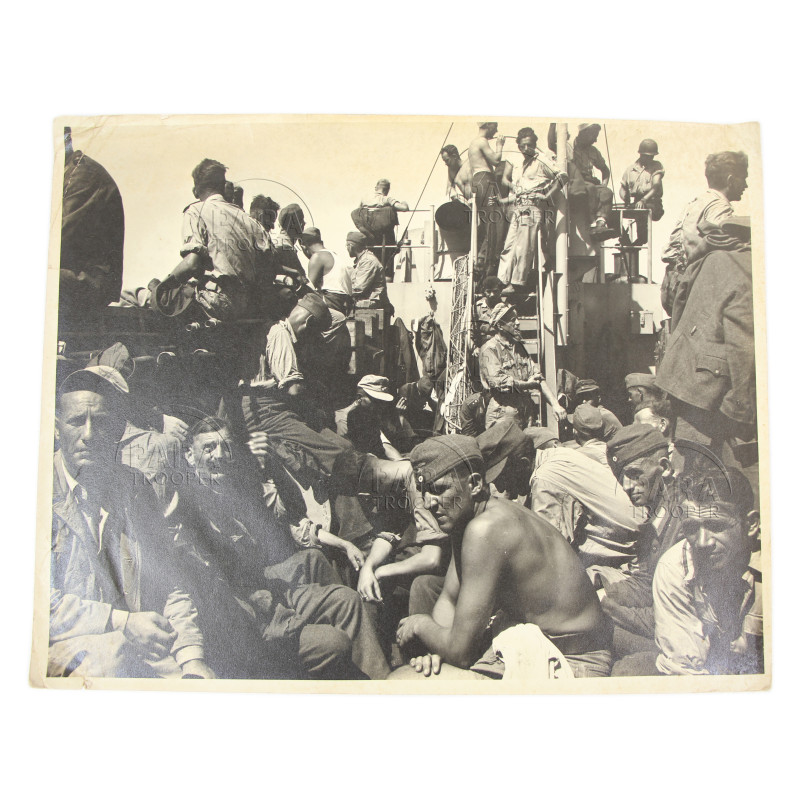 Photographie, US Navy, Combat Photo Unit, prisonniers allemands, Marseille