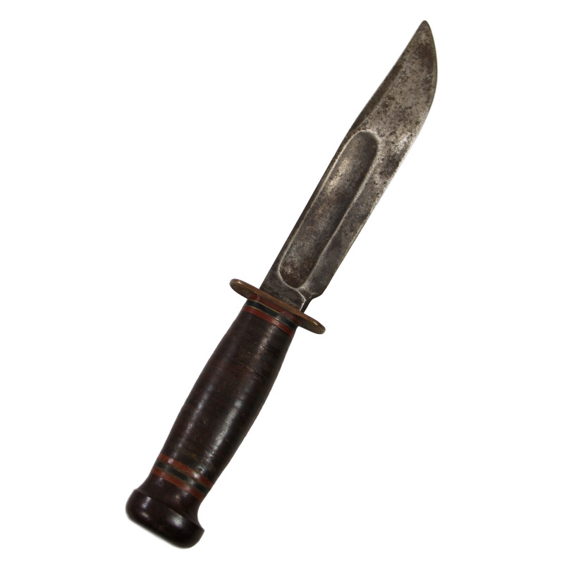 Knife, Fighting, MARBLE'S, with Leather Scabbard