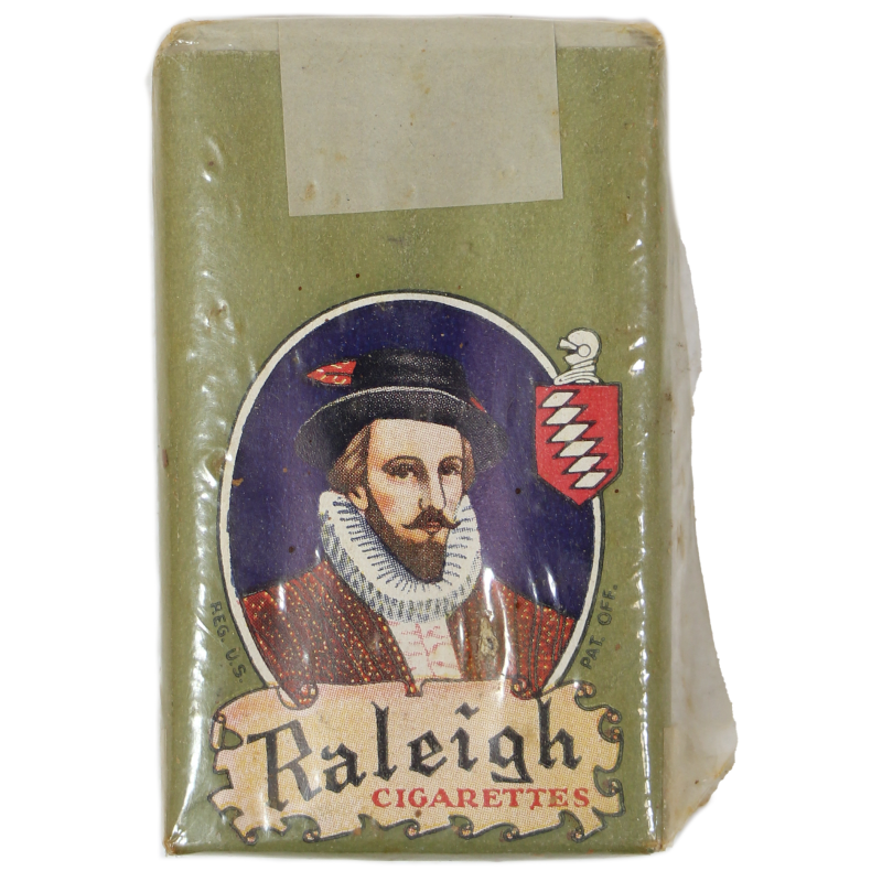 Paquet de cigarettes, Ration, Raleigh, For Victory Buy United States War Bonds and Stamps