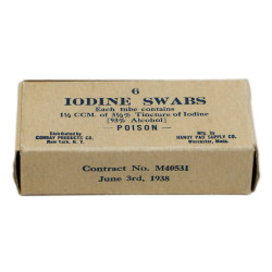 Boîte de tampons de teinture d'iode, HANDY PAD SUPPLY CO. 1938