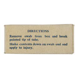 Boîte de tampons de teinture d'iode, HANDY PAD SUPPLY CO. 1938