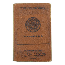 Carte d'identité, 1er type, Pfc. Gerrit DeWitt