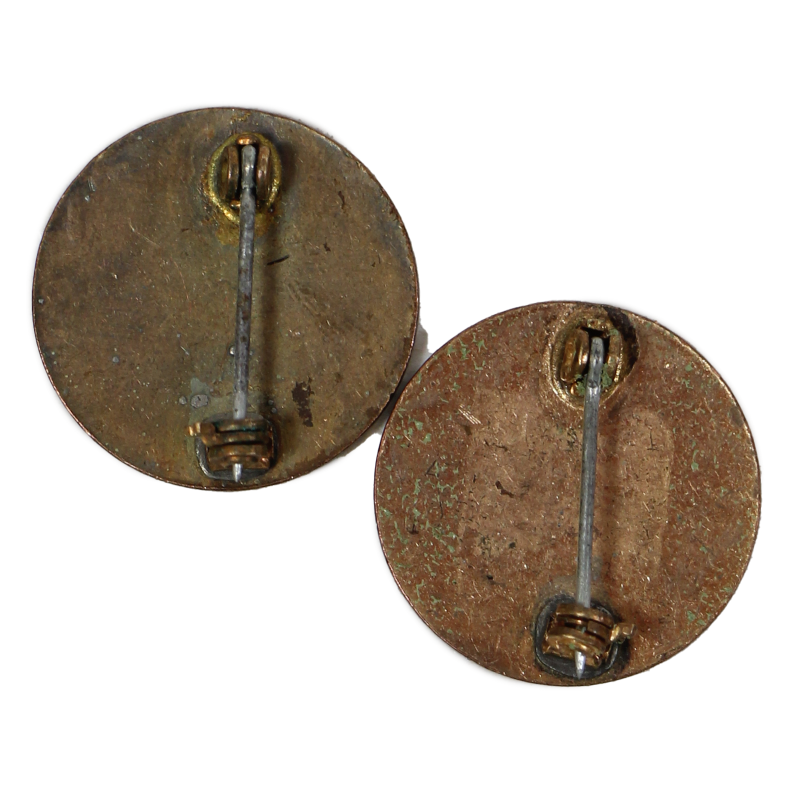 Paire de crests, 71st Infantry Division, à épingle