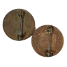 Paire de crests, 71st Infantry Division, à épingle