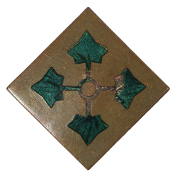 Crest, 4th Infantry Division, N. S. Meyer, à écrou