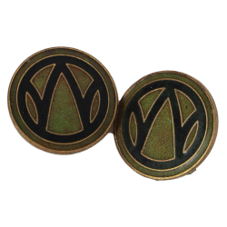 Paire de crests, 89th Infantry Division, à épingle