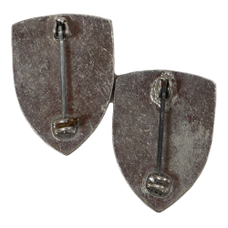 Paire de crests, 65th Infantry Division, à épingle