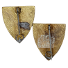 Paire de crests, 38th Infantry Division, à épingle