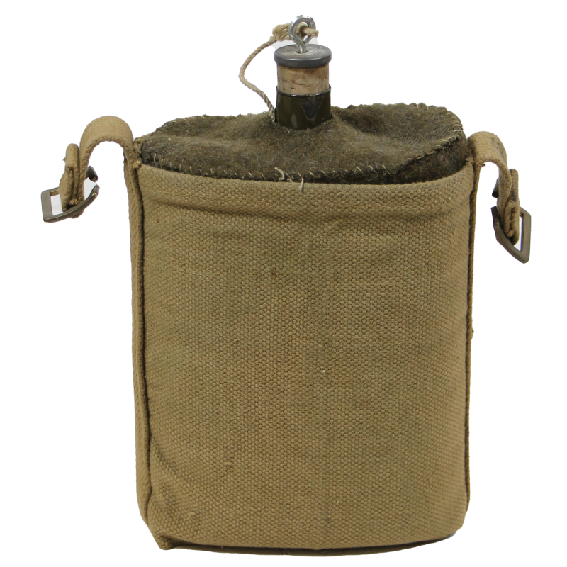Gourde britannique, avec porte-bidon, 1943