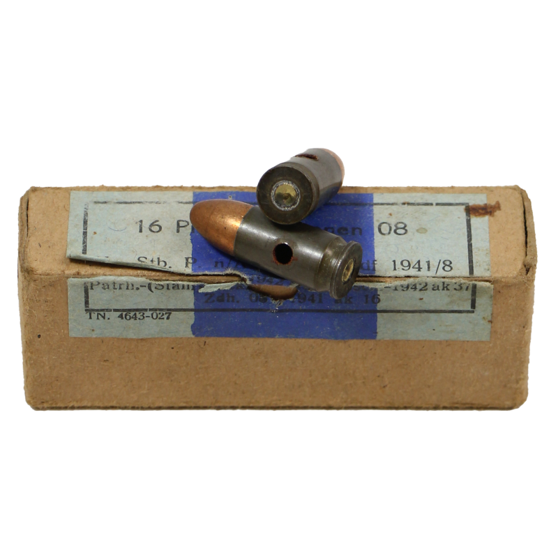 Box, Cartridge, Pistol, German, 9mm, Normandy, 1942