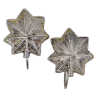 Earrings, Lieutenant-Colonel, Sweetheart, Sterling