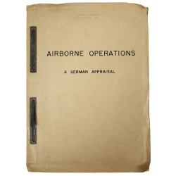 Report, Airborne Operations - A German Appraisal, Lt. Col. Hugh Mozley, 101st Airborne Division, 'Restricted'