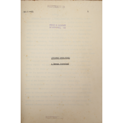 Rapport, Airborne Operations - A German Appraisal, Lt. Col. Hugh Mozley, 101st Airborne Division, "Restricted"
