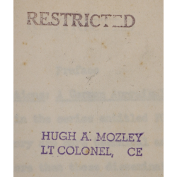 Rapport, Airborne Operations - A German Appraisal, Lt. Col. Hugh Mozley, 101st Airborne Division, "Restricted"