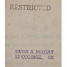 Rapport, Airborne Operations - A German Appraisal, Lt. Col. Hugh Mozley, 101st Airborne Division, "Restricted"