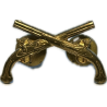 Insignia, Collar, Officer, Military Police (MP), A.E. Co. Utica., CB