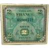 Banknote, Flag, (Invasion Money), 2 Francs, 1944 Banknote, Flag, (Invasion Money), 2 Francs, 1944