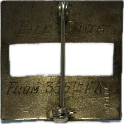 Paire de grades de Captain, Bill Enos, 356th Field Artillery Bn., 94th Inf. Division, Sterling