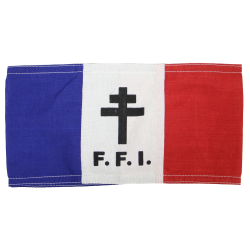 Brassard, résistant, FFI, Croix de Lorraine