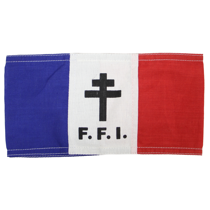 Brassard, résistant, FFI, Croix de Lorraine Brassard, résistant, FFI, Croix de Lorraine