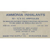 Ampoules d'ammoniaque, HANDY PAD SUPPLY CO., 1942, Item N° 91025