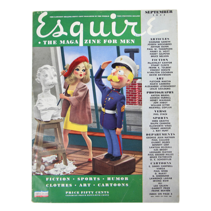 Magazine, Esquire, septembre 1944 Magazine, Esquire, septembre 1944