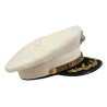 Casquette officier supérieur, USMC, blanche, LANCASTER BRAND, taille 57