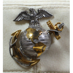 Casquette officier supérieur, USMC, blanche, LANCASTER BRAND, taille 57