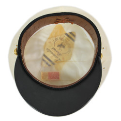 Casquette officier supérieur, USMC, blanche, LANCASTER BRAND, taille 57
