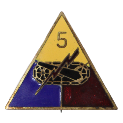 Crest, 5th Armored Division, à épingle, Normandie, Ardennes