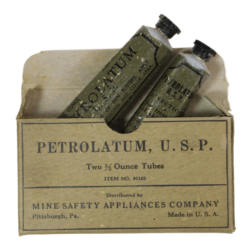 Set, Petrolatum, Two 1/2 ounce tubes, MINE SAFETY APPLIANCES