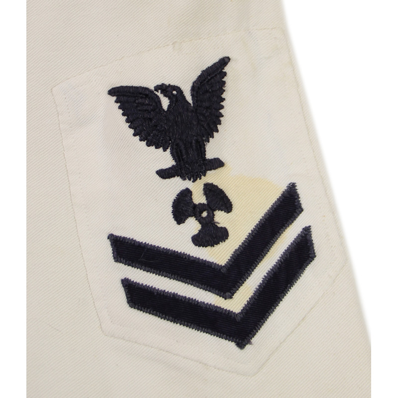 Jacket, Jumper, US Coast Guard, Undress White Service Uniform, Machinist's Mate 2nd Class