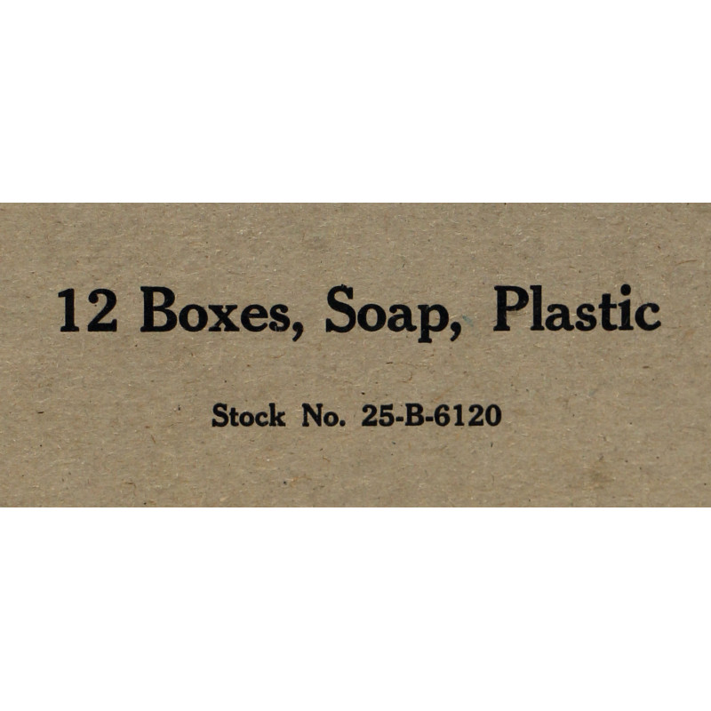 Cardboard, Boxes, Soap, Plastic, Stock N° 25-B-6120