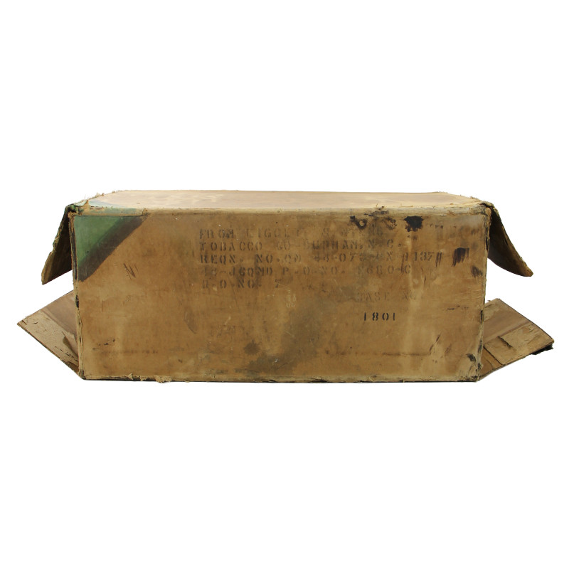 Carton, Ration, V1s, Cigarettes, CHESTERFIELD, March 1944, Empty