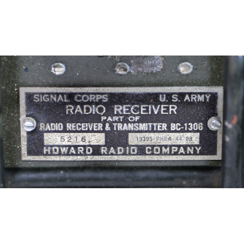 Poste radio BC-1306 (SCR-694), avec housse 1944