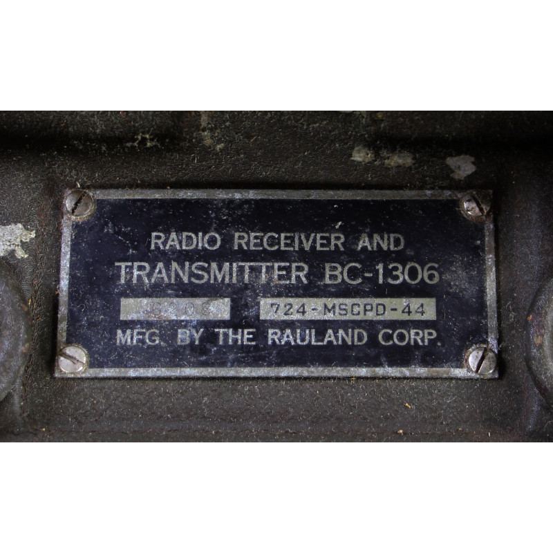Set, Radio, BC-1306 (SCR-694), with canvas bag, 1944