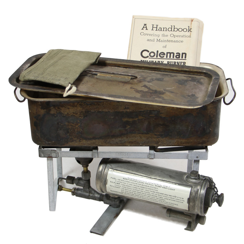 Burner, Coleman, Model No. 527, with Sterilizer, Burrows Metal Mfg. Co., USAMD