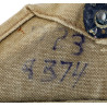 Carrier, Canvas, Gas Mask, M1A1, Taped, Named, Airborne, MTO, Southern France Carrier, Canvas, Gas Mask, M1A1, Taped, Named, Airborne, MTO, Southern France